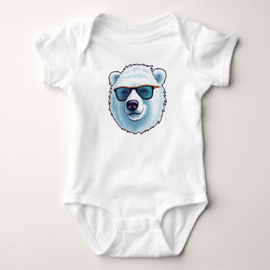 Body Ours blanc mignon (Devant)