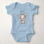Body Ours Brun Mignon Monogrammé (Devant)