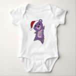 Body Ours colorés Joyeux Noël Animaux d'hiver Ours<br><div class="desc">L'ours violet pour Noël avec des lumières féeriques. Animaux amusants avec des cadeaux et de la neige aux vacances. Aussi drôle pour Noël en juillet. Les ours sont des animaux doux et parfaits pour Noël.</div>