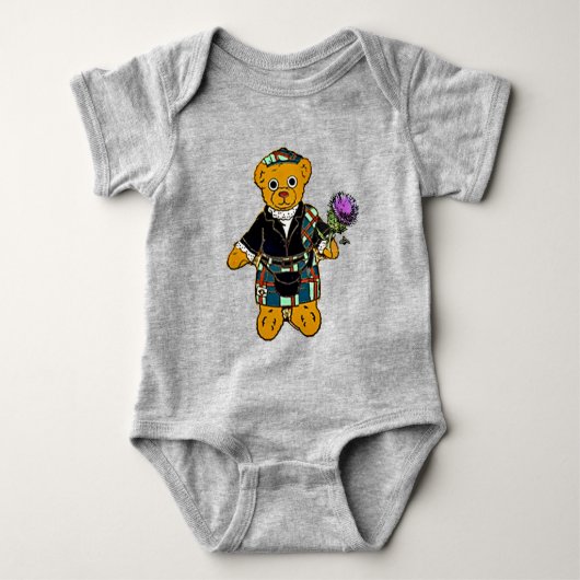 Body Ours de bébé écossais avec vêtements de bébé de ch (Devant)