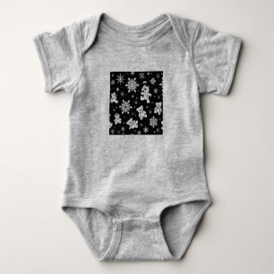 Body Ours en peluche blanc et motif sans couture de flo