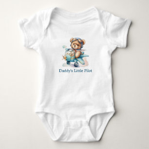 Body Ours en peluche personnalisé avion bébé garçon cad