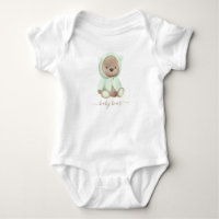 Ours en peluche vert Sage neutre Ours de bébé