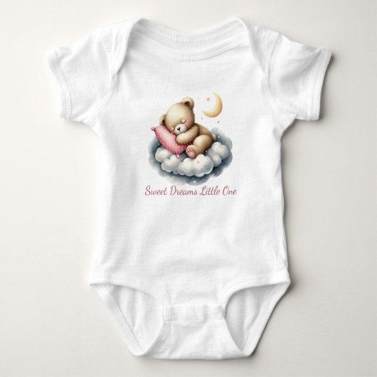Body Ours en sommeil sur un nuage Étoile Cadeau Baby Sh (Devant)