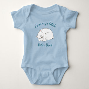 Body Ours polaire Baby shower Hiver bleu garçon
