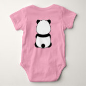 BODY OURS TRÈS MIGNON OURS PANDA ROSE (DEVANT ET DOS) (Dos)
