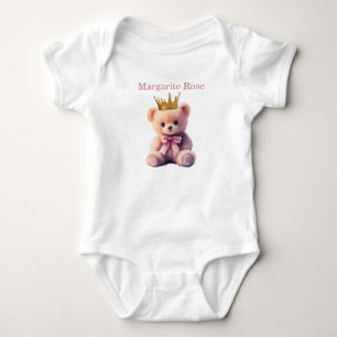 Body Ourson en peluche Princesse Nom Personnalisé