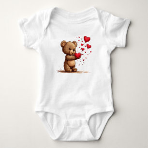 Body 🧸❤️ Ourson Mignon Cadeau Bébé Amour ✨