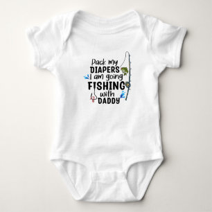 Body Pack mes Diapers Je vais pêcher avec papa