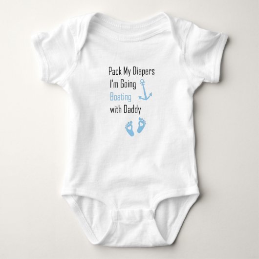 Body Pack My Diapers I'm Go Boating with Daddy (Devant)