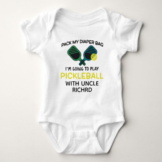 Body Pack My Diapers I'm Going Pickleball with Uncle (Devant)