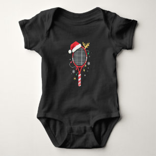 Body Paddle de tennis avec chapeau de Santa et lumières