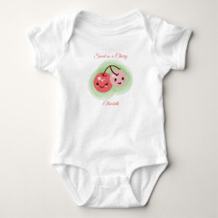 Body Paire rose mignonne de cerises