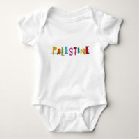 PALESTINE Nom Arabe Coloré
