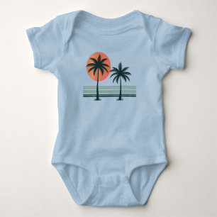 Body Palmier tropical rétro/vintage