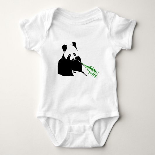 Body Panda Bear Designs on Baby Cloths (Devant)
