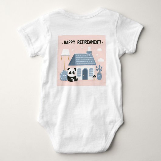 Body Panda heureuse retraite (Dos)