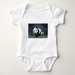 Body panda ours mignon animal câlin noir blanc doux