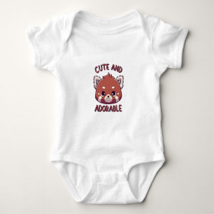 Body Panda rouge mignonne et adorable