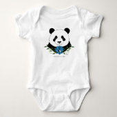Body Panda Zen Ours Lotus Bleu Yin Yang Vert (Devant)