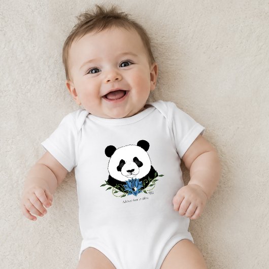 Body Panda Zen Ours Lotus Bleu Yin Yang Vert