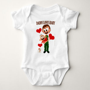 Body Papa aime bébé - Corps de bébé 01 - Blanc