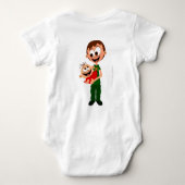 Body Papa aime bébé - Corps de bébé 01 - Blanc (Dos)