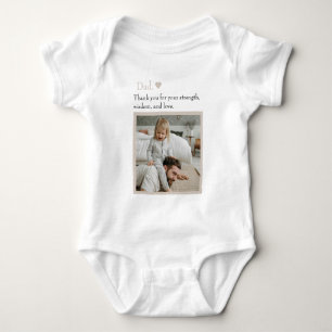 Body Papa, Merci Pour - Photo Et Texte Personnalisés