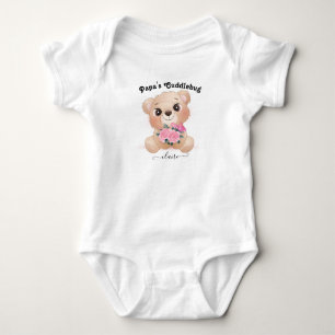 Body Papa's Cuddlebug with Baby Name Cute Brown Bear