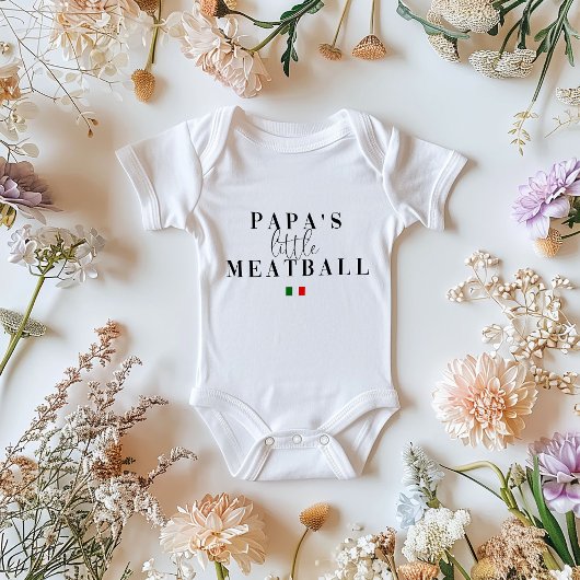Body Papas Little Meatball | Coupe bébé italienne migno