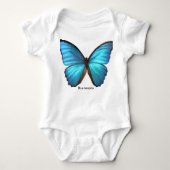 Body Papillon bleu Morpho (Devant)