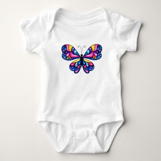 Body Papillon coloré vibrant (Devant)