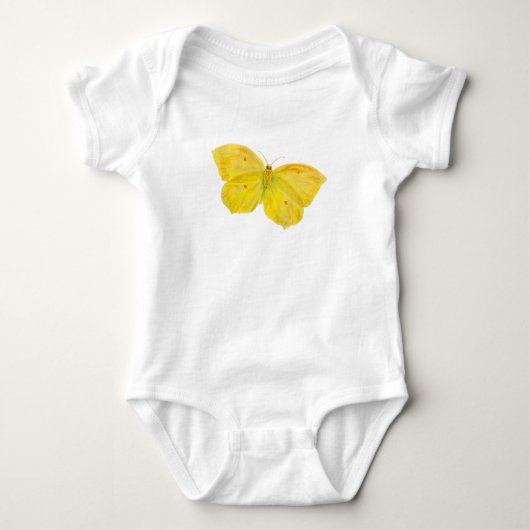 Body Papillon jaune Volant de pierre de taille commune (Devant)