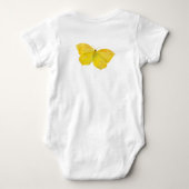 Body Papillon jaune Volant de pierre de taille commune (Dos)