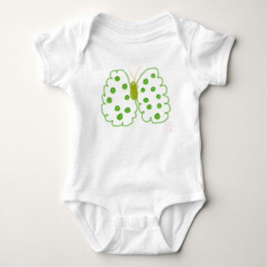 Body Papillon vert par BabyLaia (Devant)