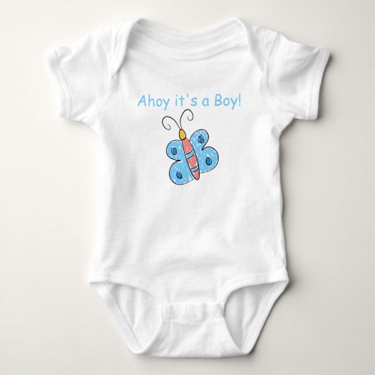 Body Papillons bleus d'art pour enfants (Devant)