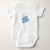 Body Papillons bleus d'art pour enfants (Dos)