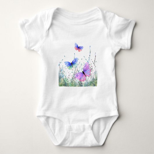 Body Papillons volants Bodysuit bébé (Devant)