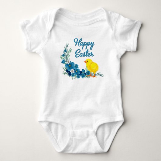 Body Pâques Joyeuses Avec Bébé Chick (Devant)