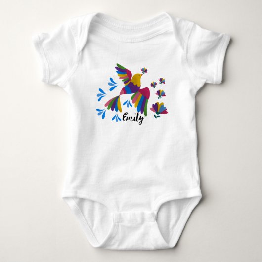 Body Para Bebé "Pajarito Cantor" (Nombre Editable) (Devant)