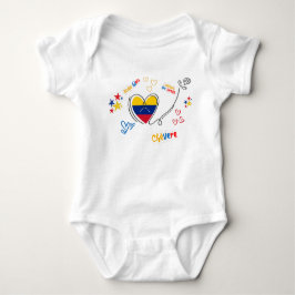 Body para Bebé Venezuela – Corazón con Bandera  Romper