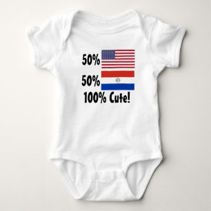 Body Paraguayer de l'Américain 50% de 50% 100% mignon