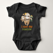 Body Paresseux Mignons J'aime Mon Papy (Devant)