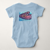 Body Parties scintillant rose Love Hearts Art Custom Ba (Dos)