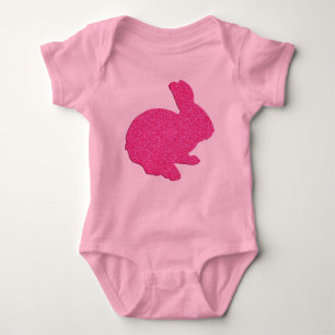 Body Parties scintillant rose Silhouette Lapin de Pâque