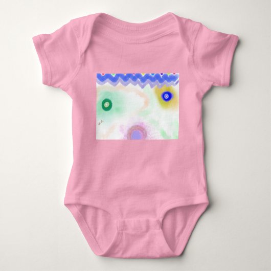 Body Pastel Galaxies Impressionist Art Baby Bodysuit (Devant)