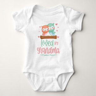 Body Pastel Owls Aimé par grand-mère - Cadeau pour pe