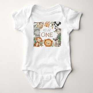 Body Pastel Tropical Wild One Jungle Safari Animaux