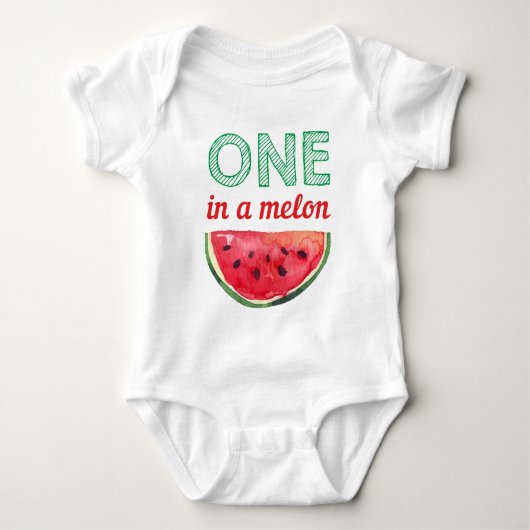 Body Pastèque Un dans Melon Mignon Fille Garçon Été Béb (Devant)