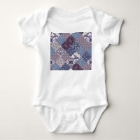 Patchwork Doodle : Boho Vintage sans joint.